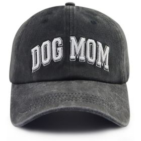 Dog Lover Baseball Cap Dog Mom Hats For Women, Adjustable Embroidered Wash Cotton Baseball Cap