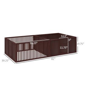 Whelping Box For Dogs Built For Mother's Comfort, Dog Whelping Pen With Removable Doors, Puppy Playpen For Indoors, Newborn Puppy Supplies & Essential