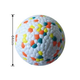 Dog Molars Pet Toy Ball Interactive Training Pet Play Ball Chew Molar Tooth Cleaning Toys Bite Resistant Dog Toys (Option: Orange)